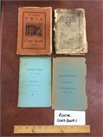 Lot of four very early local cookbooks.