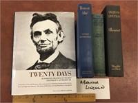 Abraham Lincoln related, four volumes.