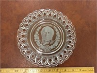 Antique Gladstone Souvenir pressed glass pierced