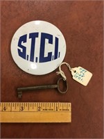 STCI original Pin and actual key to the side