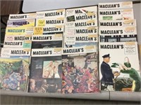 Small collection of MacLean’s magazines. c1950’s