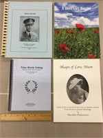 Four local Wartime Stories books.