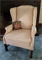 Wing back occasional chair, slight soiling