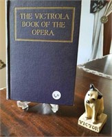 Victrola Opera Book & Victor Dog Statue