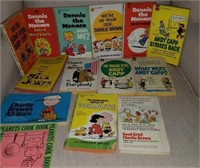 Dennis the Menace, Andy Capp, Charlie Brown books