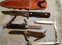 Pocket Knives, knife & sheath, Imperial, Camillus