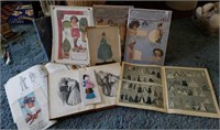 Ladies Fashion booklets, paper dolls & pictures