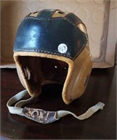 Vintage Football helmet with chin strap