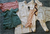 Vintage aprons, long johns, child rompers, hose
