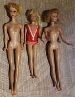 Barbie, Wendy & Midge Dolls - 1960s, 3 in lot