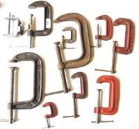 Lot of 10 C Clamps