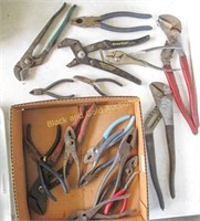 Box Lot of Assorted Pliers