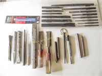Assortment of Chisels, Punches, Pins