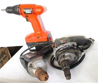 Lot of Three Electric Drills