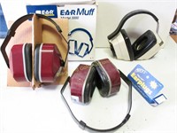 Three Sets Hearing Protection Ear Muffs