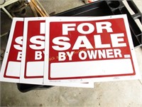 Three for Sale by Owner Signs, 18 x 23