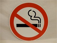 NO SMOKING S/S ALUMINUM, 13.5" SIGN- NEW