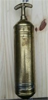 VINTAGE BRASS FIRE EXTINGUISHER