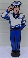 GAS  ATTENDANT MR. FORD S/S ALUM. SIGN