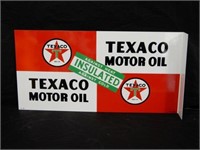 TEXACO MOTOR OIL PORCELAIN FLANGE- NEW