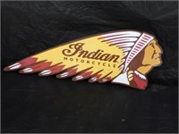 INDIAN MOTORCYCLE S/S METAL DIECUT SIGN - NEW