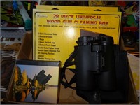 Bushnell 10x42 Binoculars, Gun Cleaning Kit