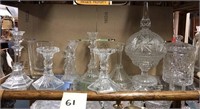 61 - MIXED LOT CUT GLASS