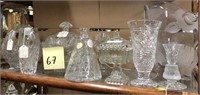 67 - MIXED LOT OF GLASS PIECES
