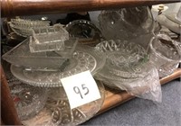 95 - MIXED LOT OF CUT GLASS (SEE PICTURES)