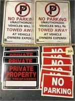 168 - PROPERTY/PARKING SIGNS