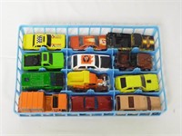 Lot of 12 Vintage Hot Wheels Vehicles w/ Tray