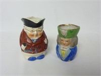 Lot of 2 Vintage Toby Mugs ~ Made in Japan