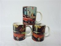 Set of Cruisin Classics Car Coffee Mugs