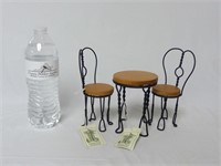 Small Doll Bistro Set ~ 6-1/4" Tall Chairs