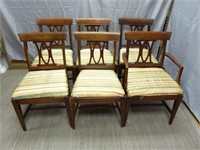 Set of 6 Vintage Lenoir Dining Room Chairs