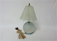 Art Deco Frosted Glass 11" Boudoir Lamp