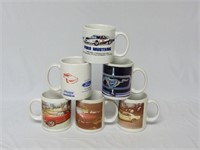 Lot of 6 Vintage Ford Mustang Coffee Mugs