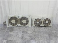 Lot of 2 Holmes Electric Window Fans ~ Both Work
