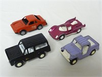 Lot of 4 Vintage Tootsie Toy Cars