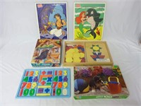 Lot of Children's Puzzles & Magnetic Letters