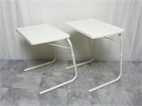 (2)  Adjustable Height & Angled Top Tables