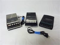 (3) Vintage Cassette Players ~ Tested & Working