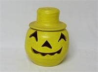 Terracotta Jack-O-Lantern Pumpkin w/ Top Hat