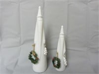 Set of Pencil Santa Claus Christmas Figurines