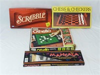 Lot of 4 Board Games ~ Scrabble, Mancala & More