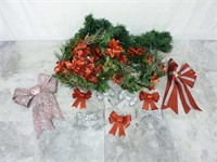 Christmas ~ Lighted Garlands & Bows