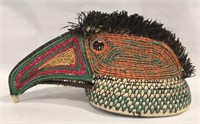 Large Emberia Woven toucan rain forest mask