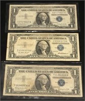 2 1957 B & 1 1957 Silver Certificates