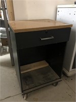 24" Mobile Wooden Work Bench