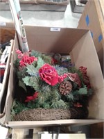 Christmas wreaths, decorations